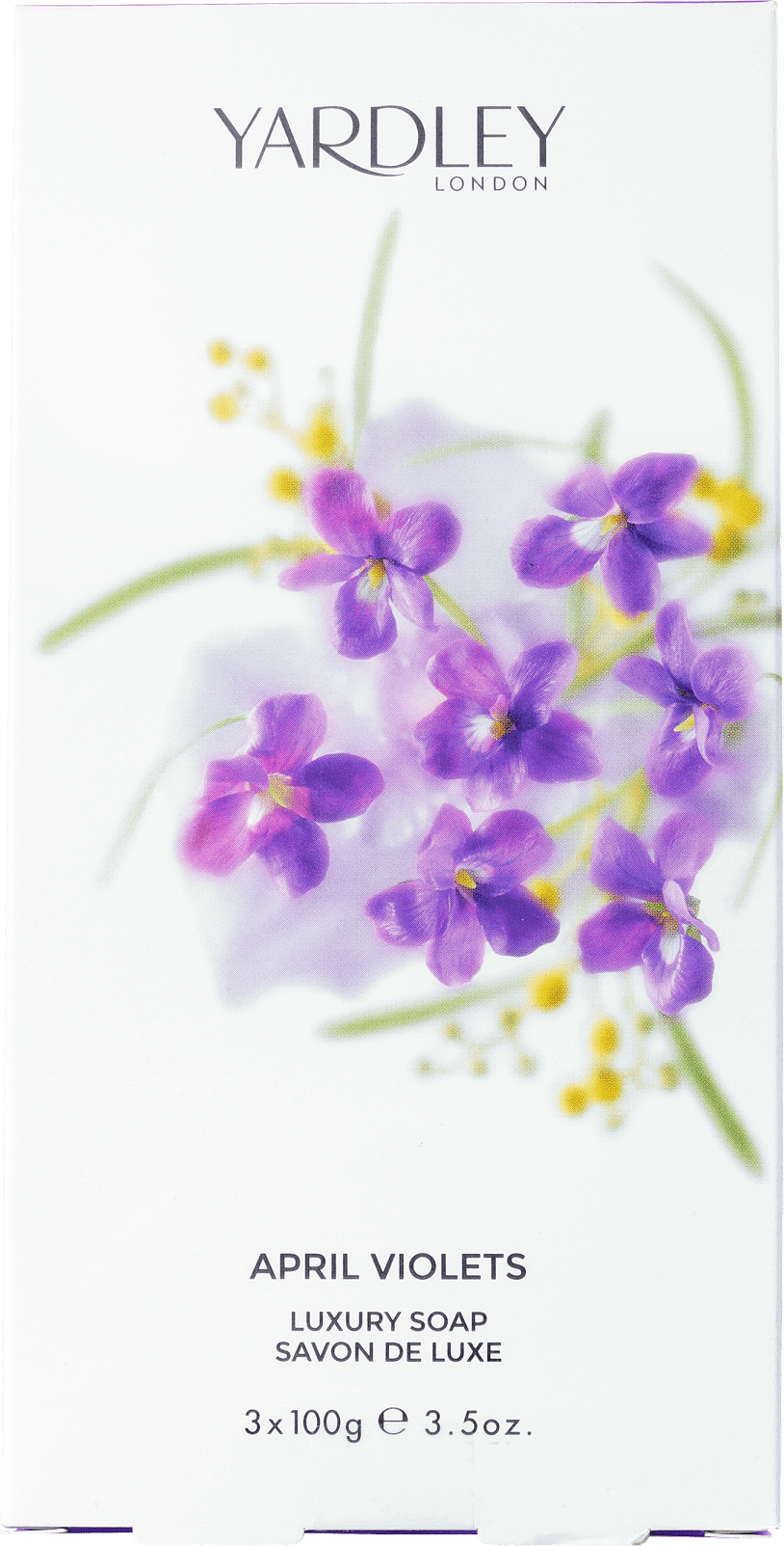 Kit Yardley April Violets Luxury - Sabonetes em Barra 3x100g