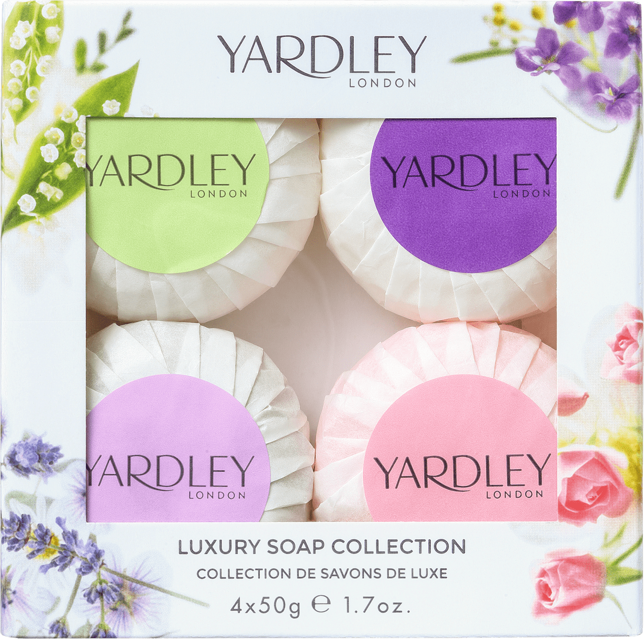 Kit Yardley Mixed Collection - Sabonetes em Barra 4x50g