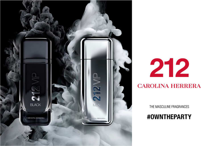 212 VIP Black Carolina Herrera Eau de Parfum - Perfume Masculino 100ml