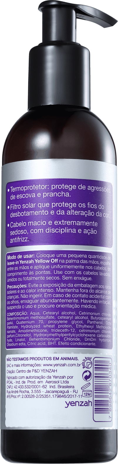 Yenzah Yellow Off - Leave-in 240ml
