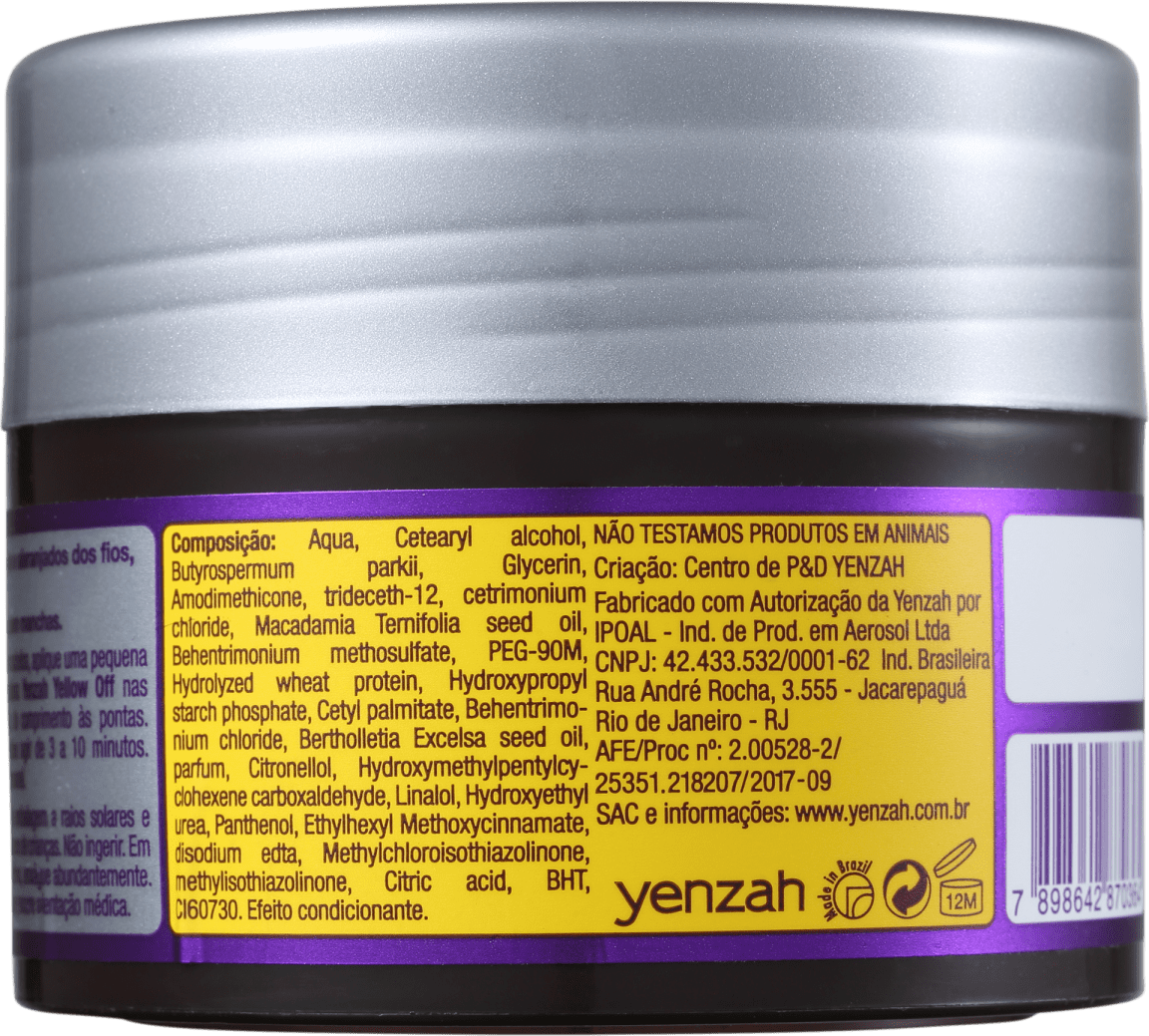 Yenzah Yellow Off - Máscara Matizadora 300g