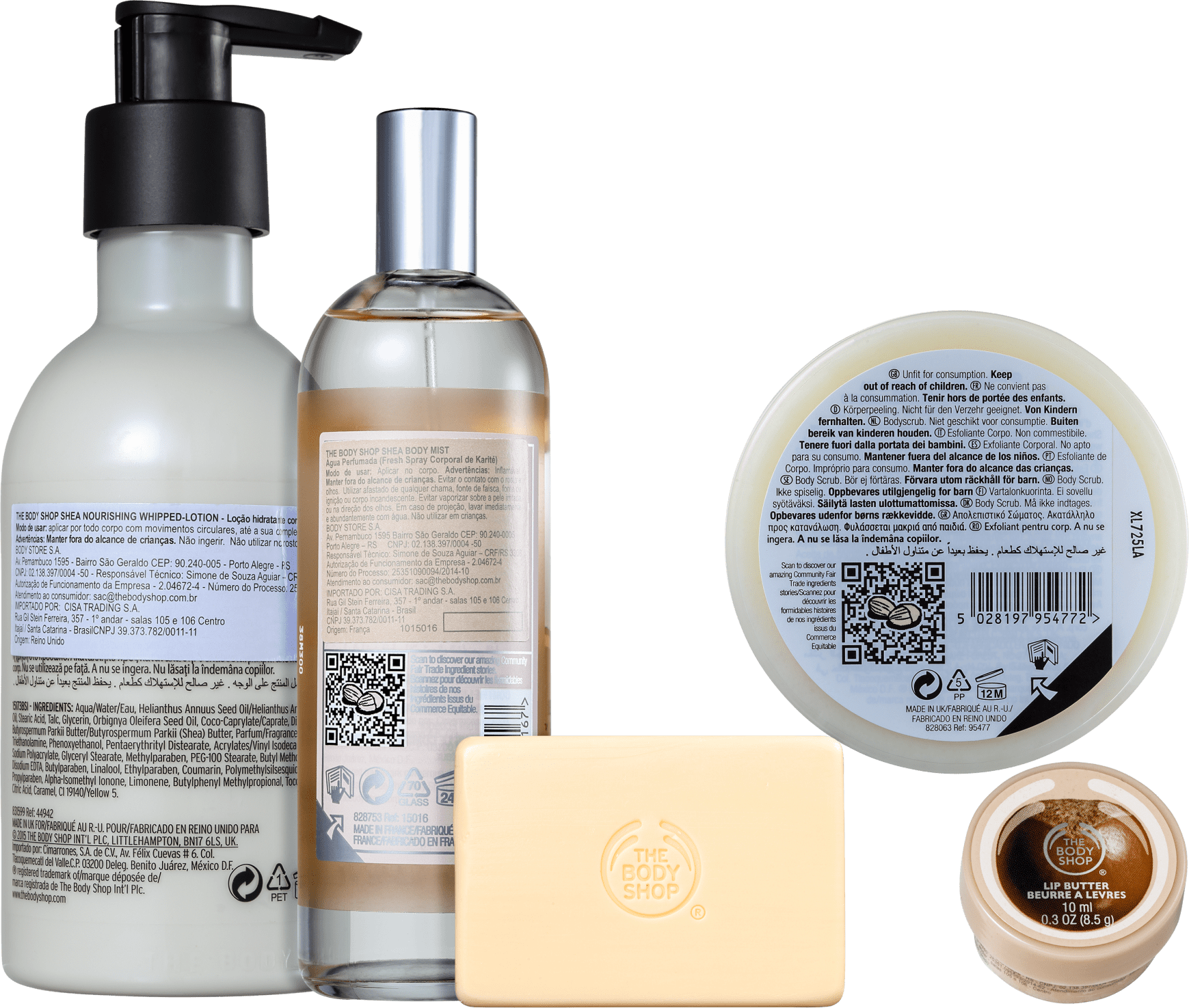 Kit The Body Shop Shea Karité (5 Produtos)