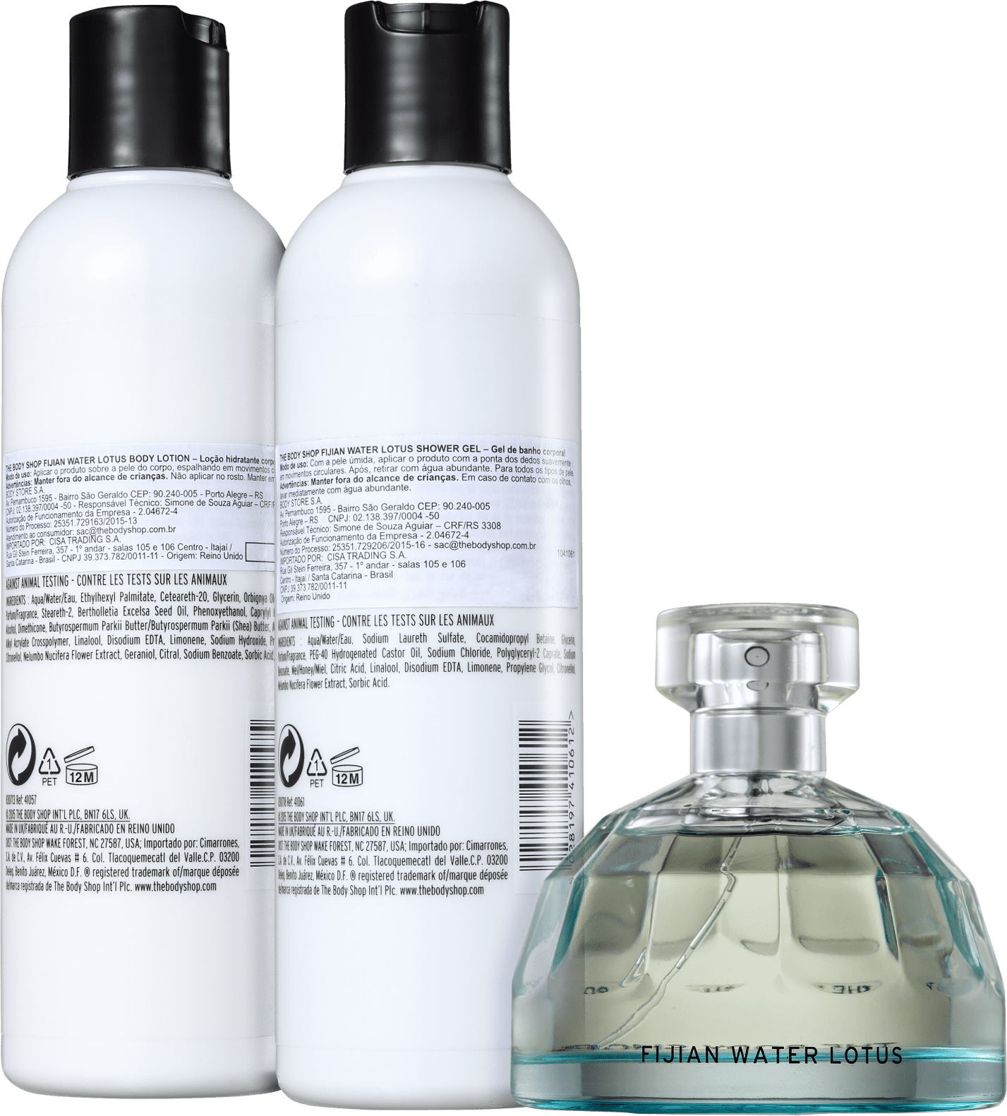 Kit The Body Shop Fijian Water Lotus (3 Produtos)