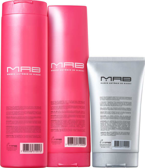 Kit MAB Marco Antônio de Biaggi Nutri Restore Proteção Total (3 Produtos)