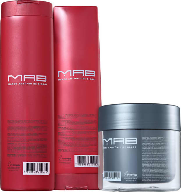 Kit MAB Marco Antônio de Biaggi Color Shield Cor e Reconstrução (3 Produtos)
