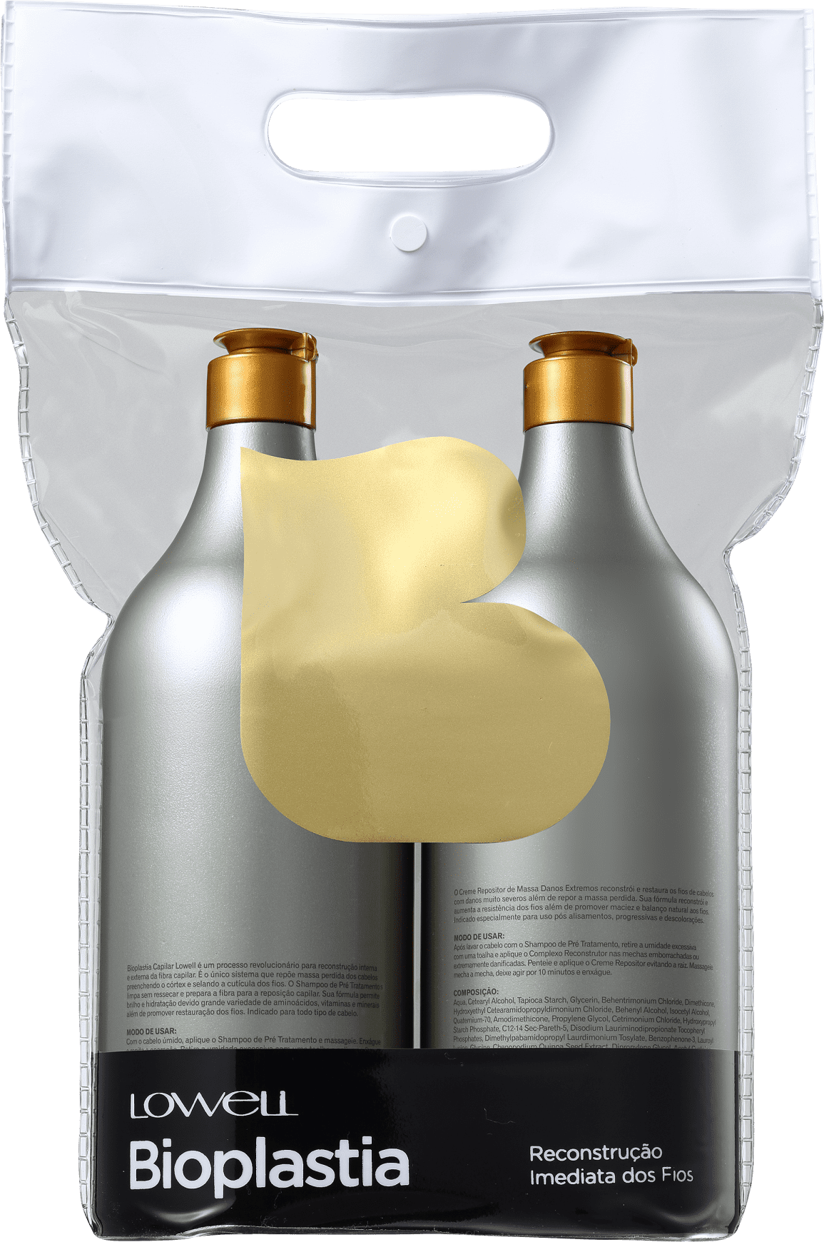 Kit Lowell Bioplastia Capilar Profissional (2 Produtos)