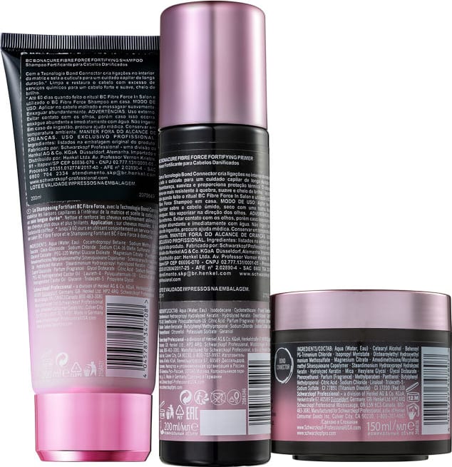 Kit Schwarzkopf Professional BC Bonacure Fibre Force Força Máxima (3 Produtos)