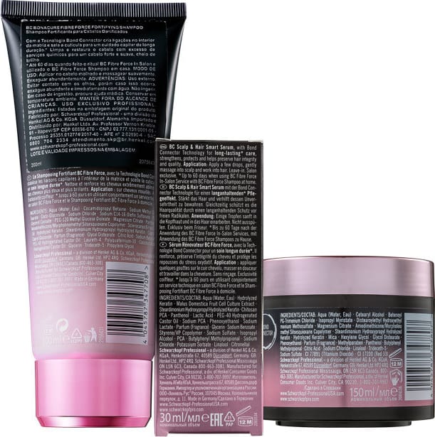 Kit Schwarzkopf Professional BC Bonacure Fibre Force Fortifying Reconstrução e Selagem (3 Produtos)