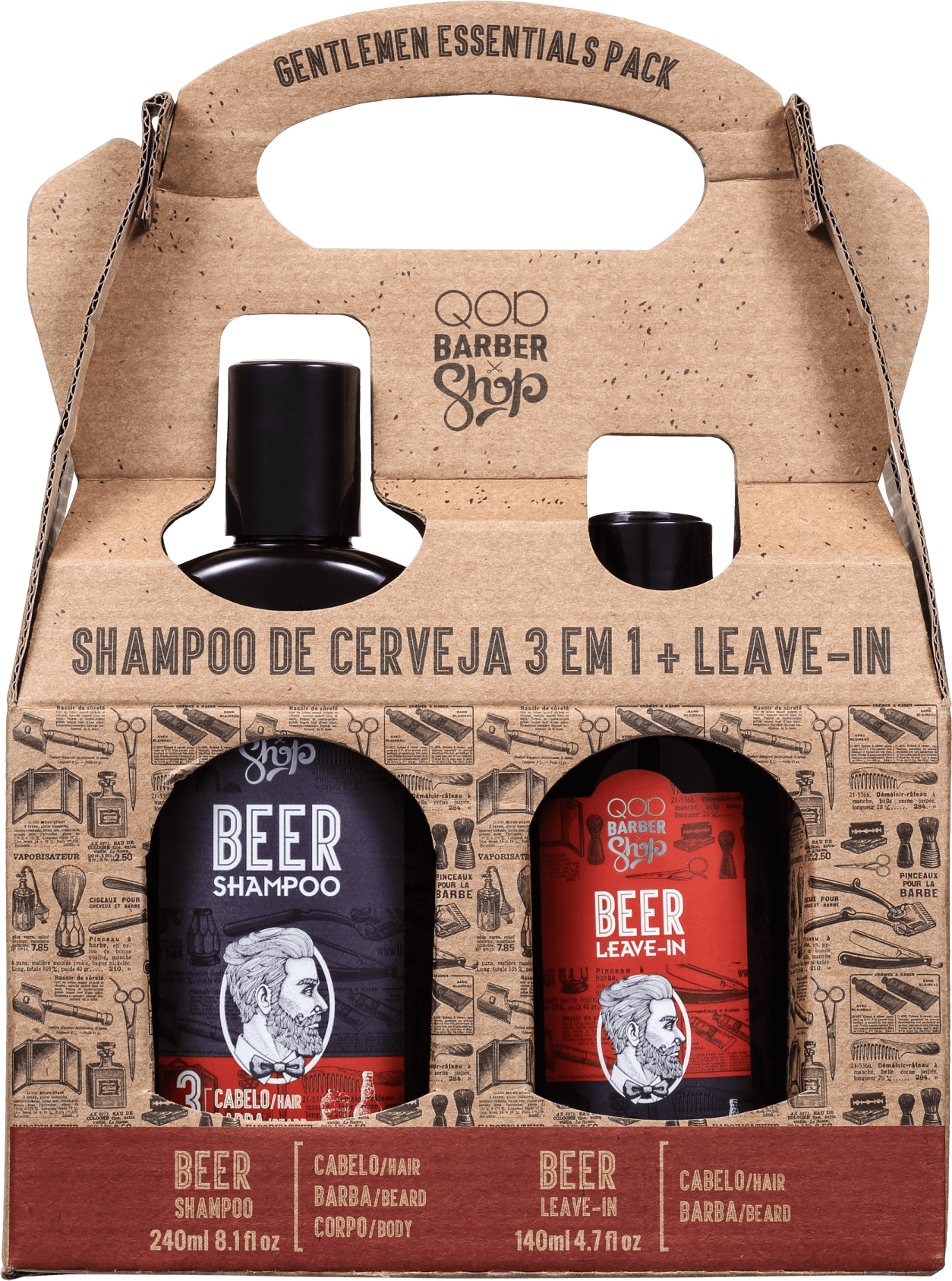 Kit QOD Barber Shop Gentlemen Essentials Pack (2 Produtos)