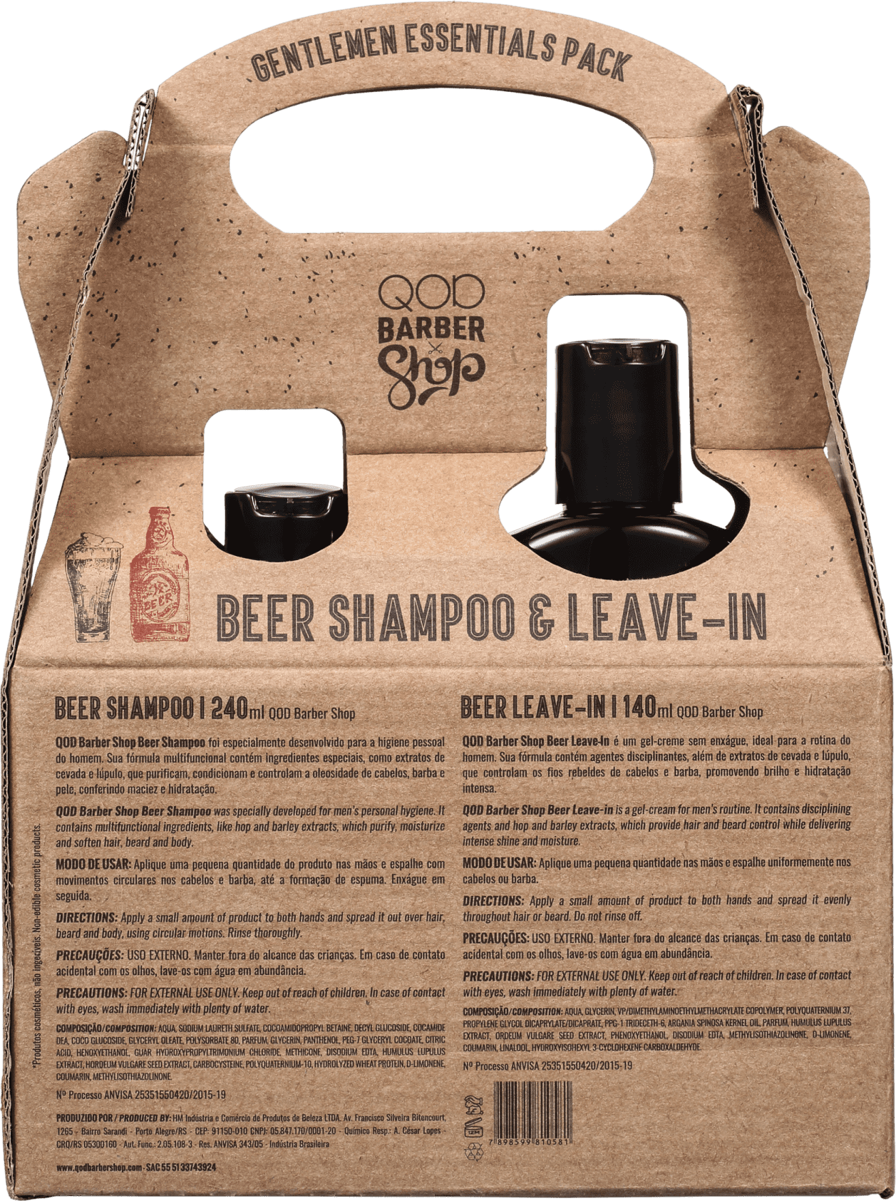 Kit QOD Barber Shop Gentlemen Essentials Pack (2 Produtos)
