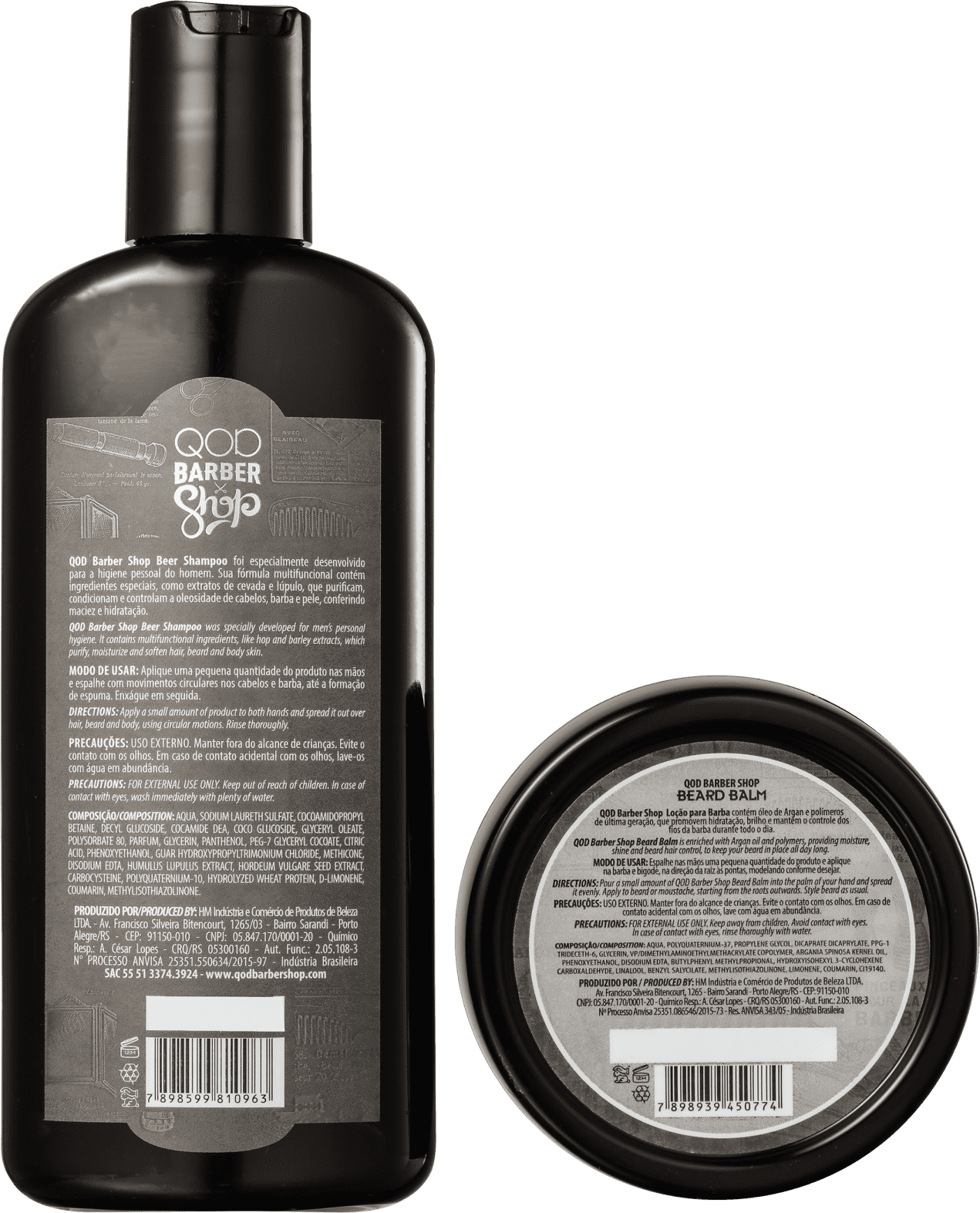 Kit QOD Barber Shop Beer Balm (2 Produtos)