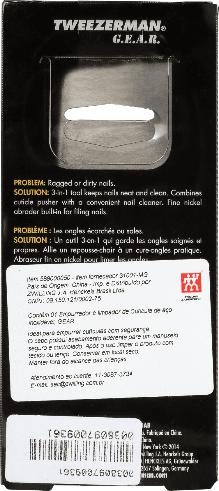 Tweezerman GEAR - Empurrador de Cutículas