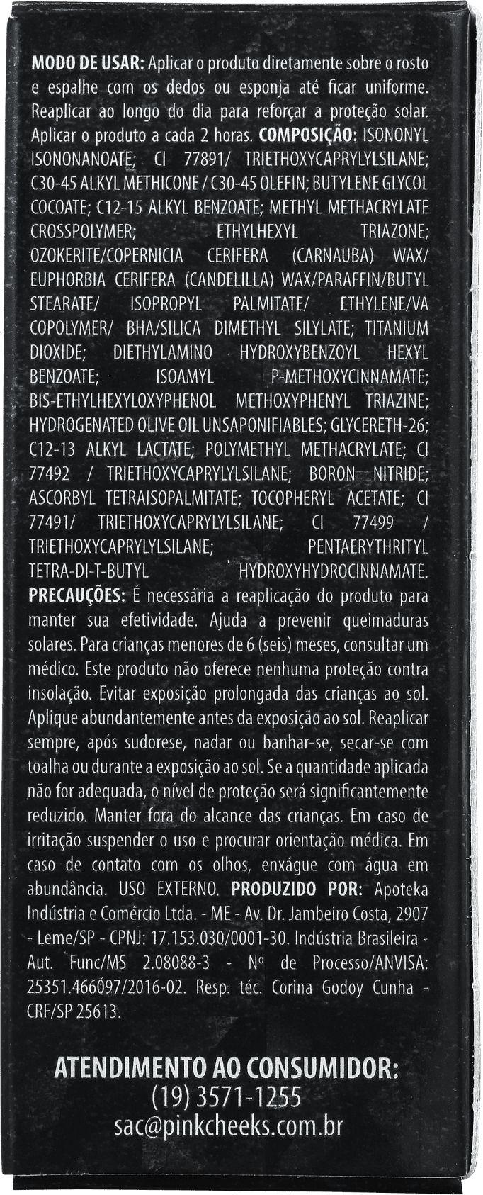 Pink Cheeks Sport FPS44 Cappuccino - Base em Bastão 14g
