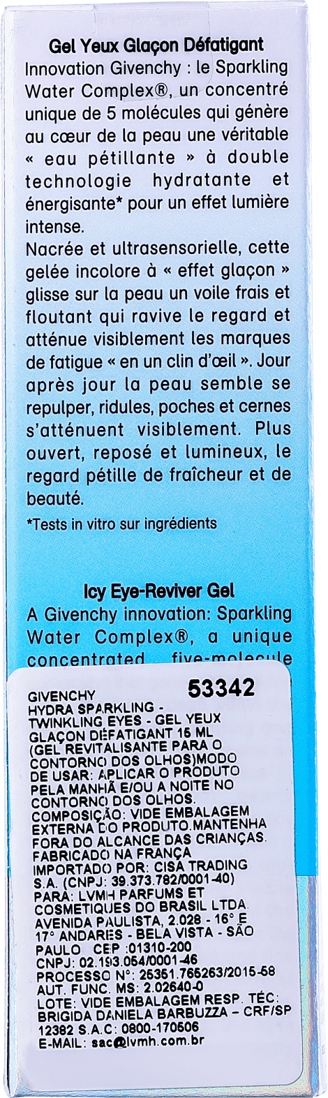 Givenchy Hydra Sparkling Twinkling Eyes Icy - Gel para Área dos Olhos 15ml