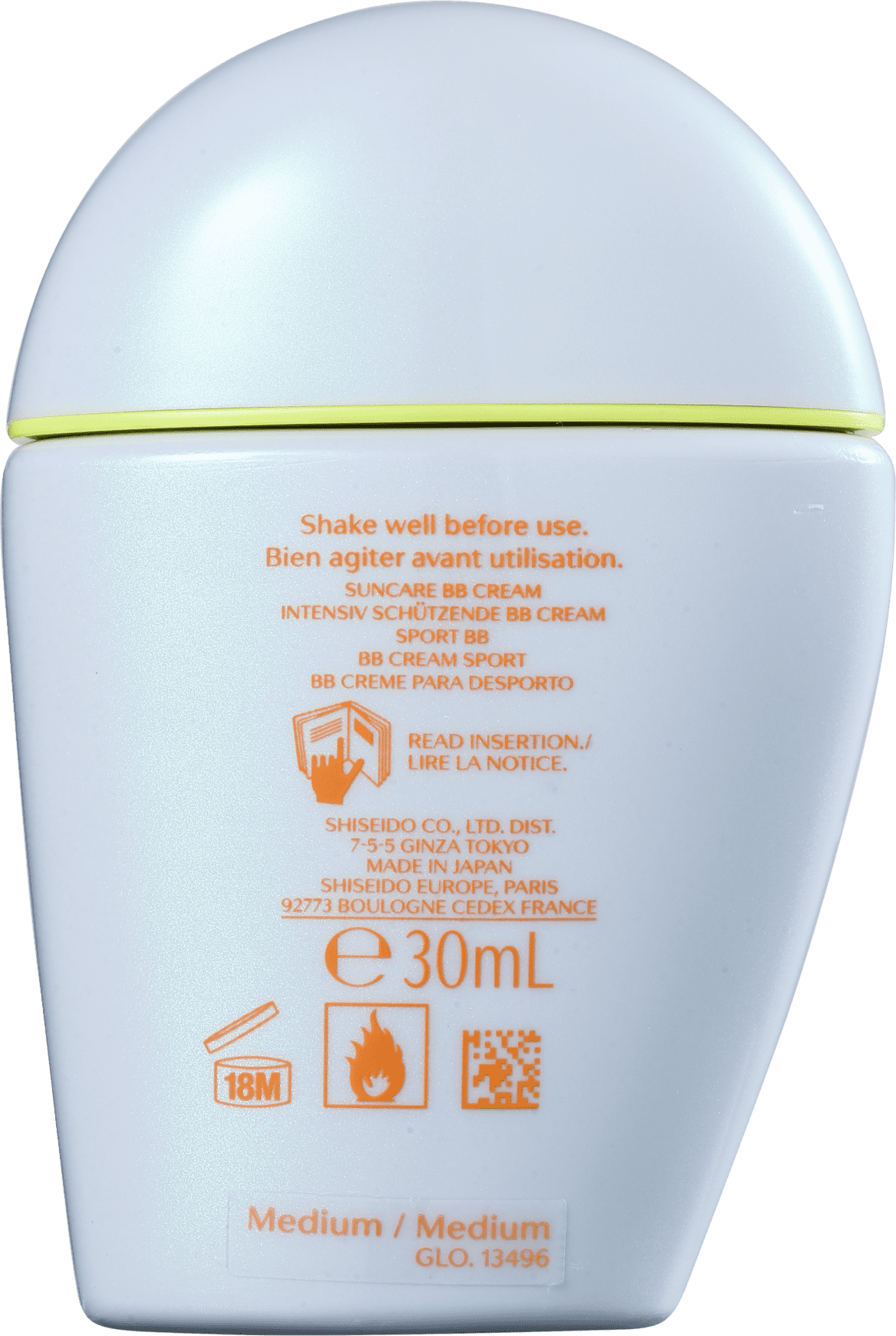 Shiseido Sports BB Broad Spectrum FPS50+ Medium - Protetor Solar com Cor 30ml
