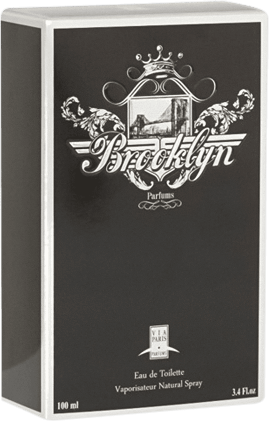 Men Black Brooklyn Via Paris Eau de Toilette - Perfume Masculino 100ml