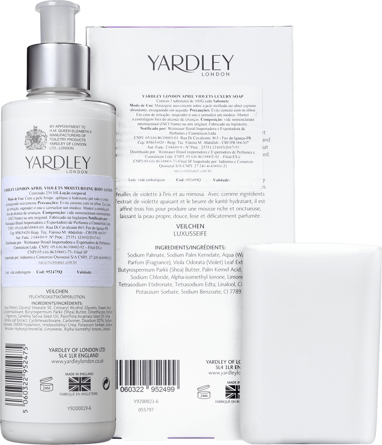 Kit Banho Yardley April Violets (2 Produtos)