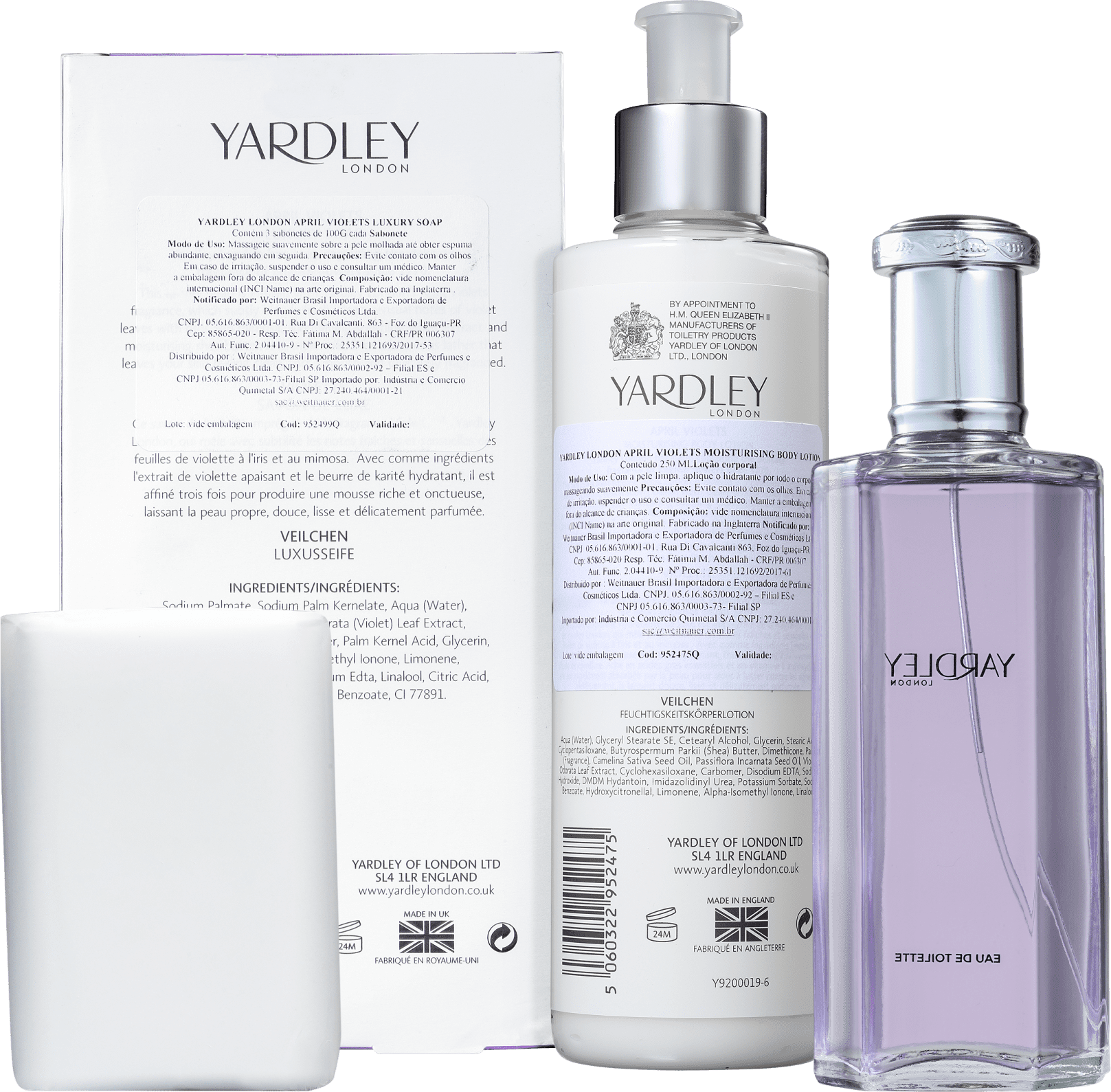 Kit Yardley April Violets (3 Produtos)