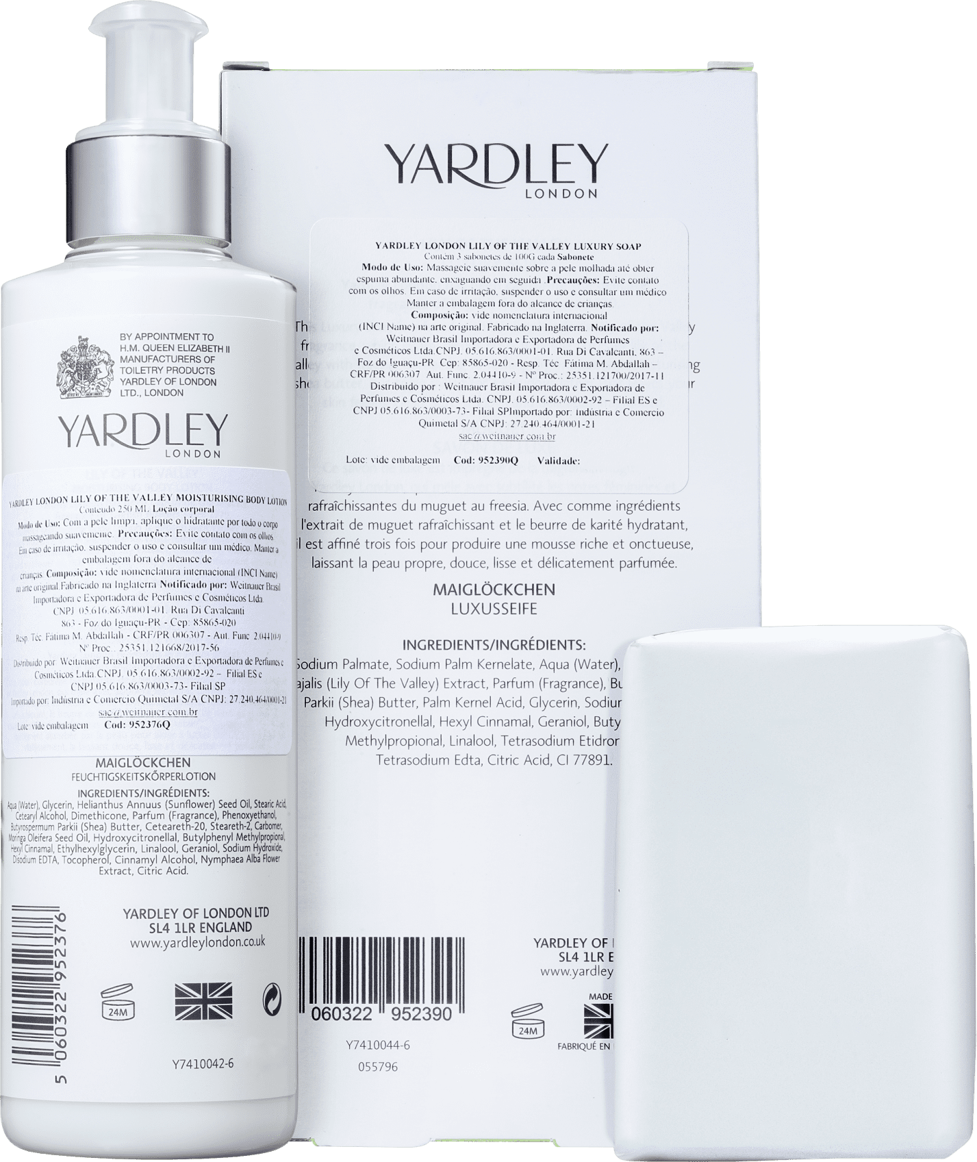 Kit Banho Yardley Lily of The Valley (2 Produtos)