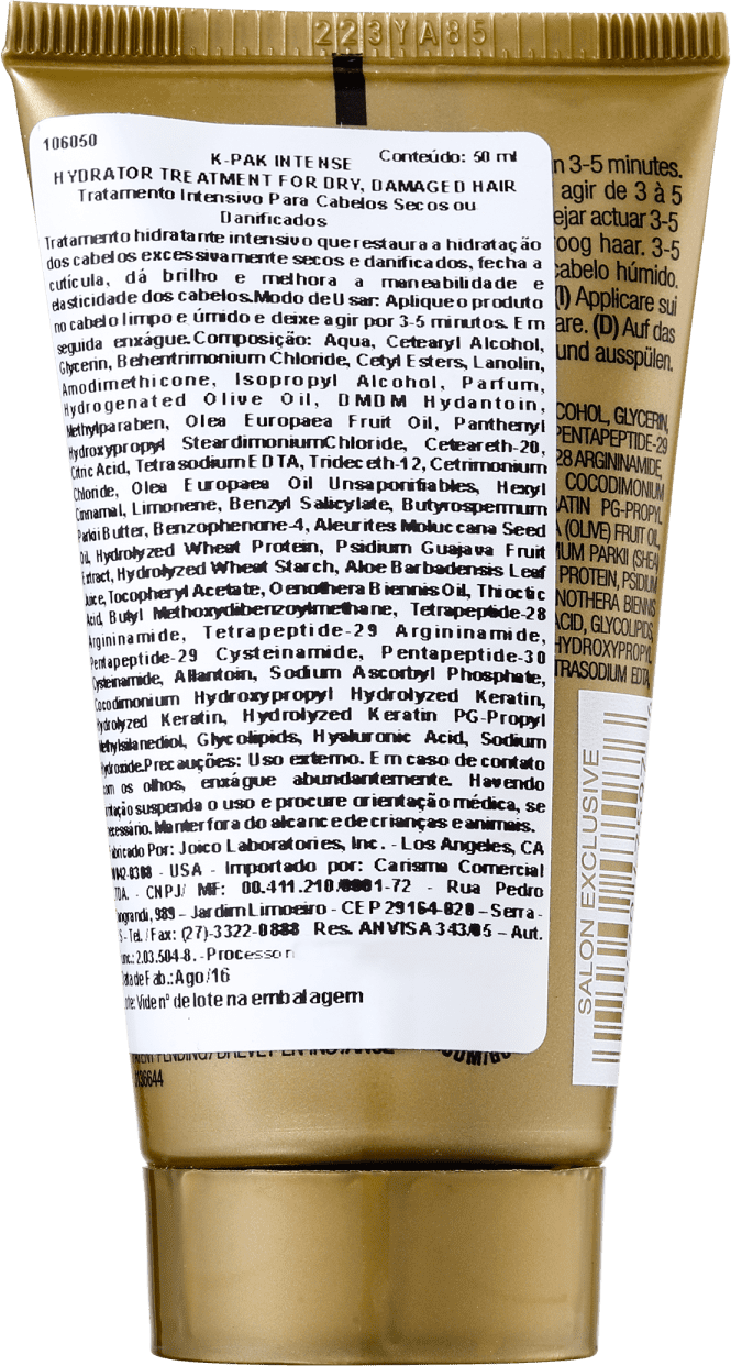 Joico K-PAK Intense Hydrator Dry Damage Hair - Máscara Capilar 50ml