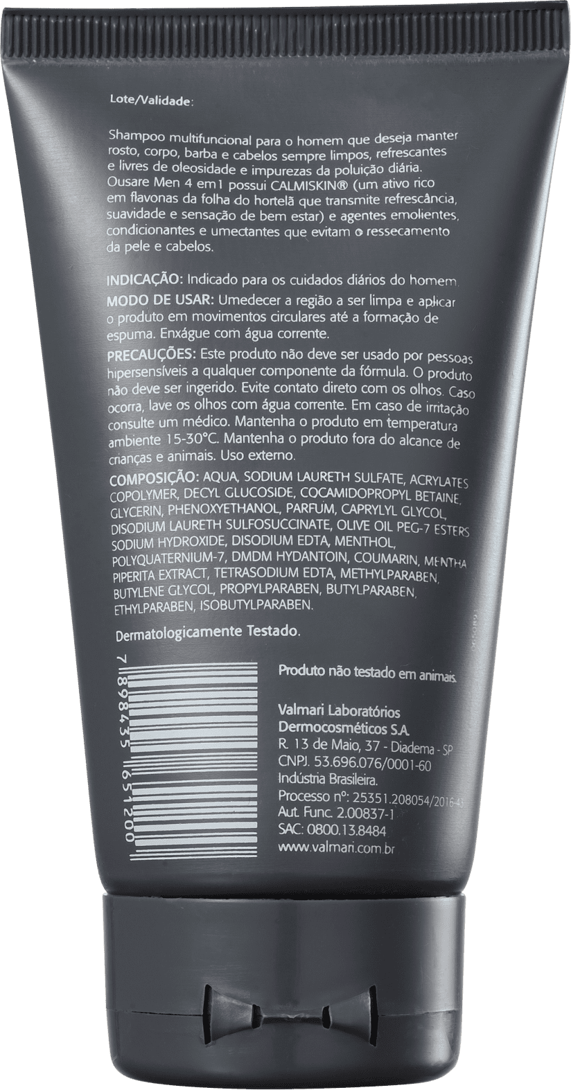 Valmari Ousare Men - Shampoo Multifuncional 120ml