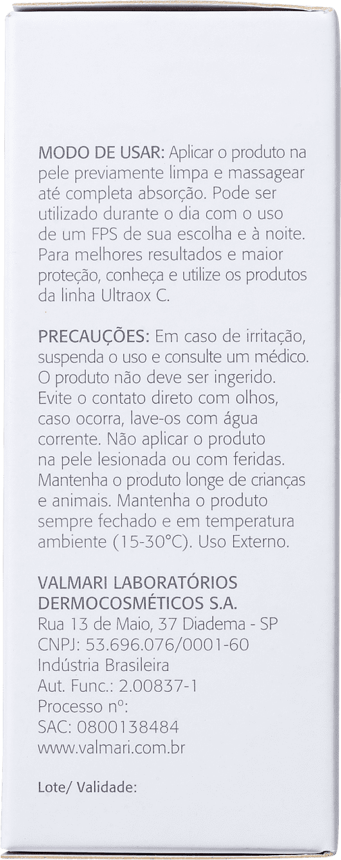 Valmari UltraOx C Age Effect Reversal - Creme Anti-Idade 30g