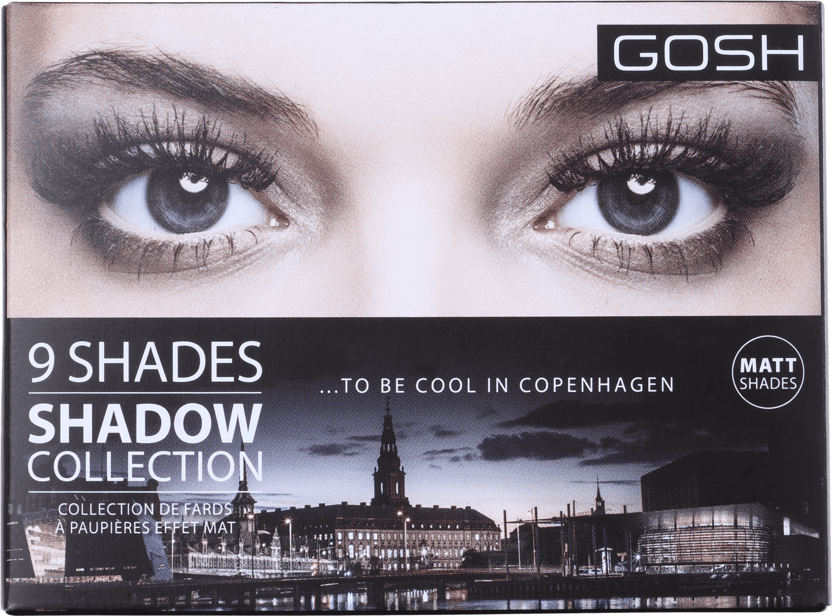 GOSH 9 Shades 004 To Be Cool In Copenhagen - Paleta de Sombras 10g