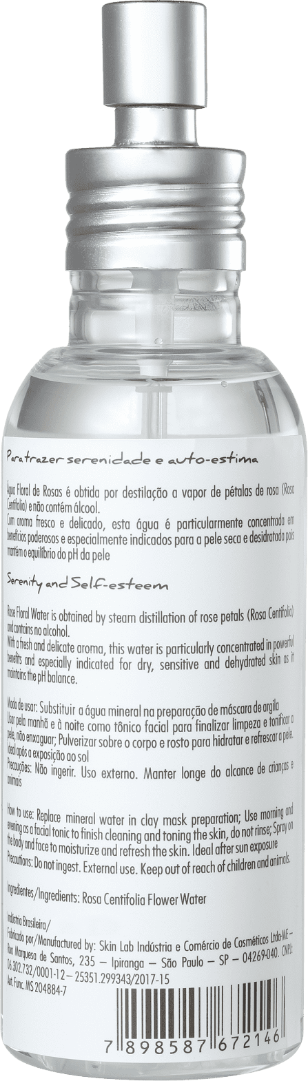 Elemento Mineral Água Floral de Rosas - Tônico Facial 120ml