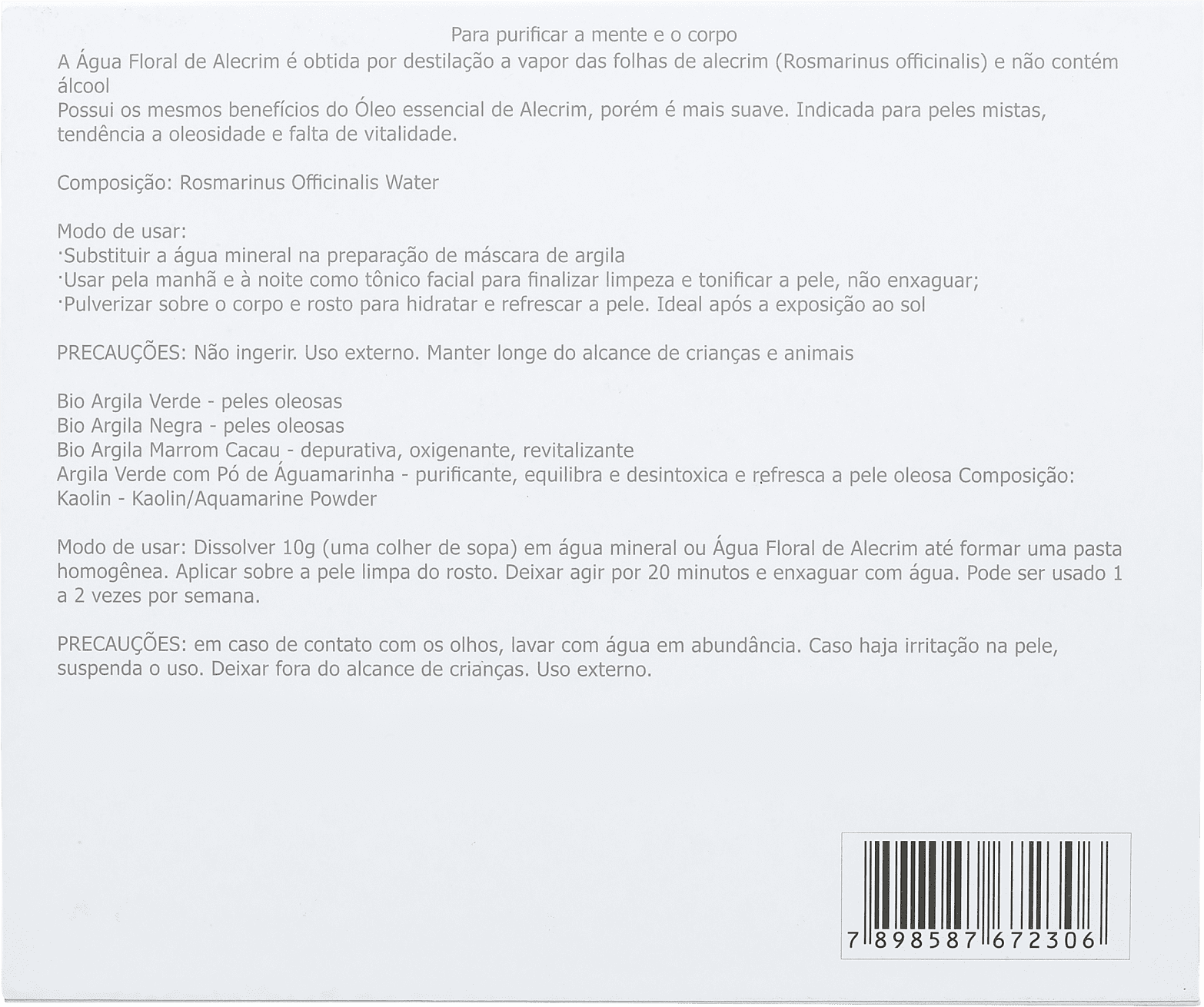 Kit Elemental Mineral Alecrim (5 Produtos)