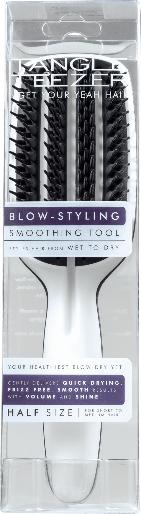 Tangle Teezer Blow-Styling Half Paddle Black/White - Escova de Cabelo