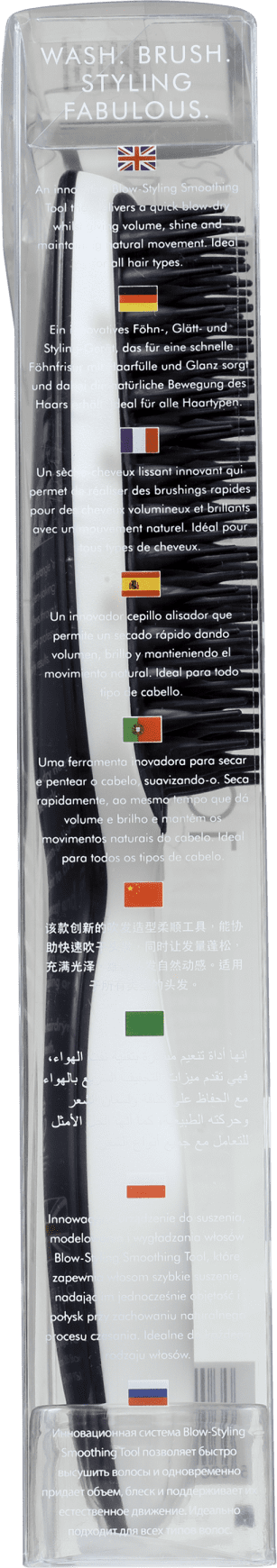 Tangle Teezer Blow-Styling Half Paddle Black/White - Escova de Cabelo