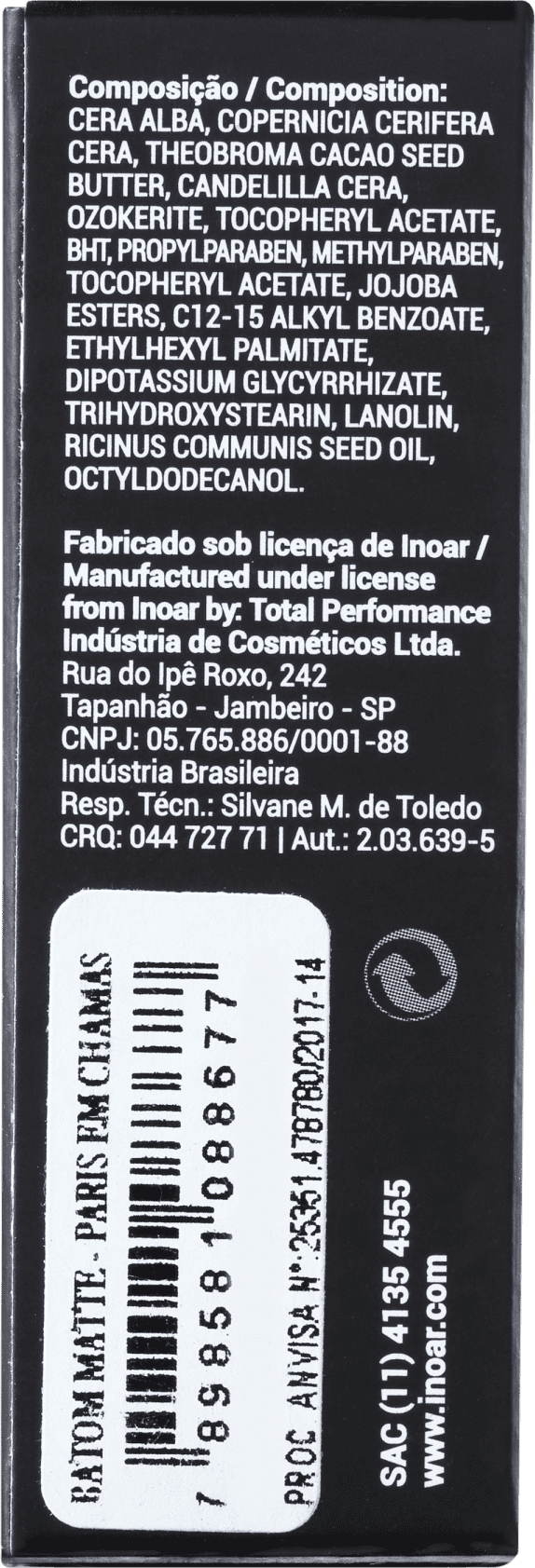 Batom Matte Paris em Chamas 3,5g