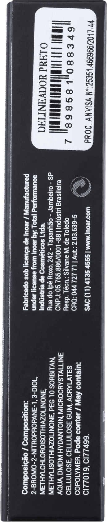 Delineador Líquido Preto 4ml