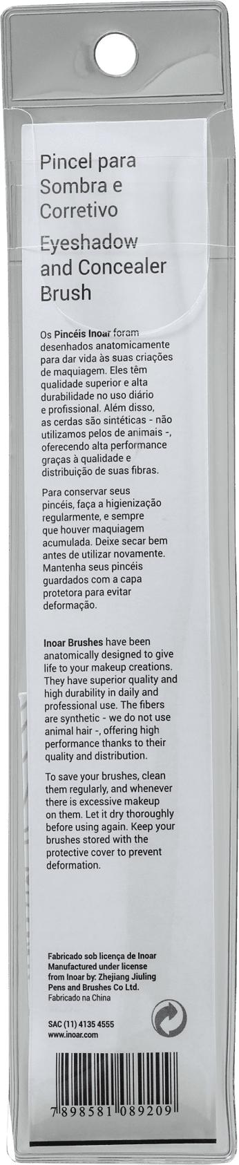 Inoar E03 - Pincel para Sombra e Corretivo