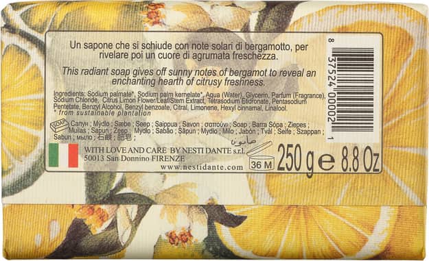 Nesti Dante Il Frutteto Cidra e Bergamota - Sabonete em Barra 250g