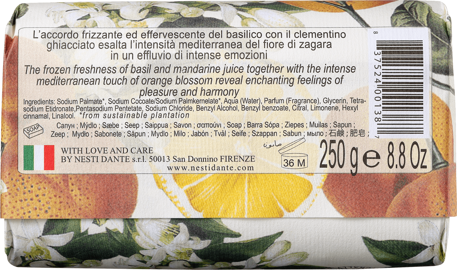Nesti Dante Dolce Vivere Capri - Sabonete em Barra 250g