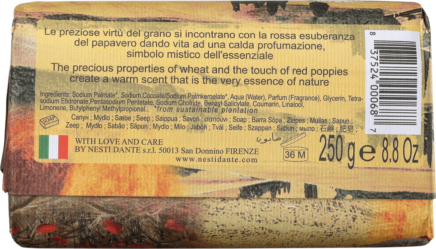Nesti Dante Emozioni in Toscana Campo Dourado - Sabonete em Barra 250g