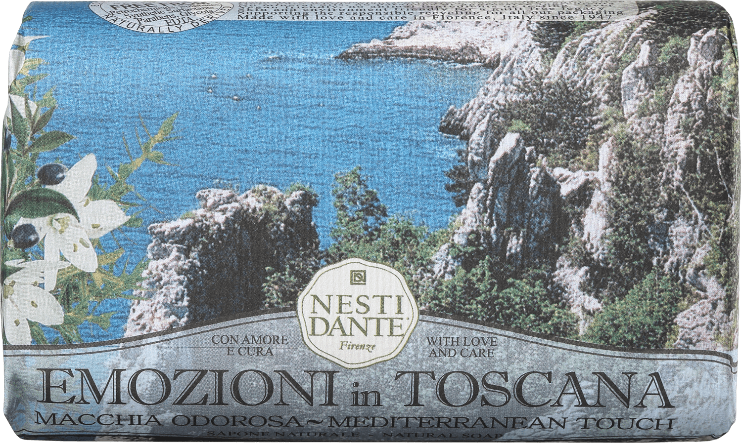 Nesti Dante Emozioni in Toscana Toque Mediterrâneo - Sabonete em Barra 250g