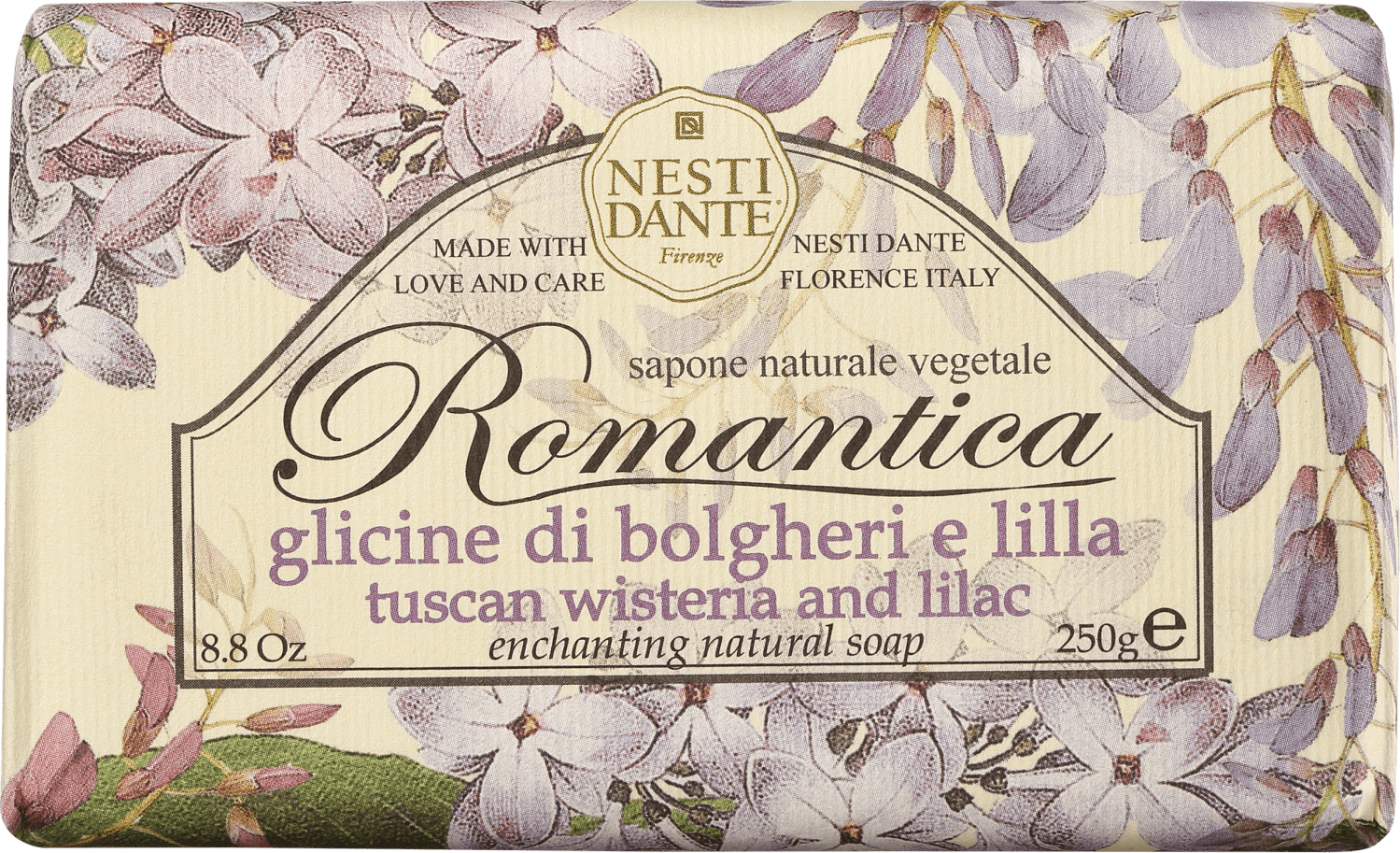 Nesti Dante Romantica Glicina Toscana e Lilás - Sabonete em Barra 250g