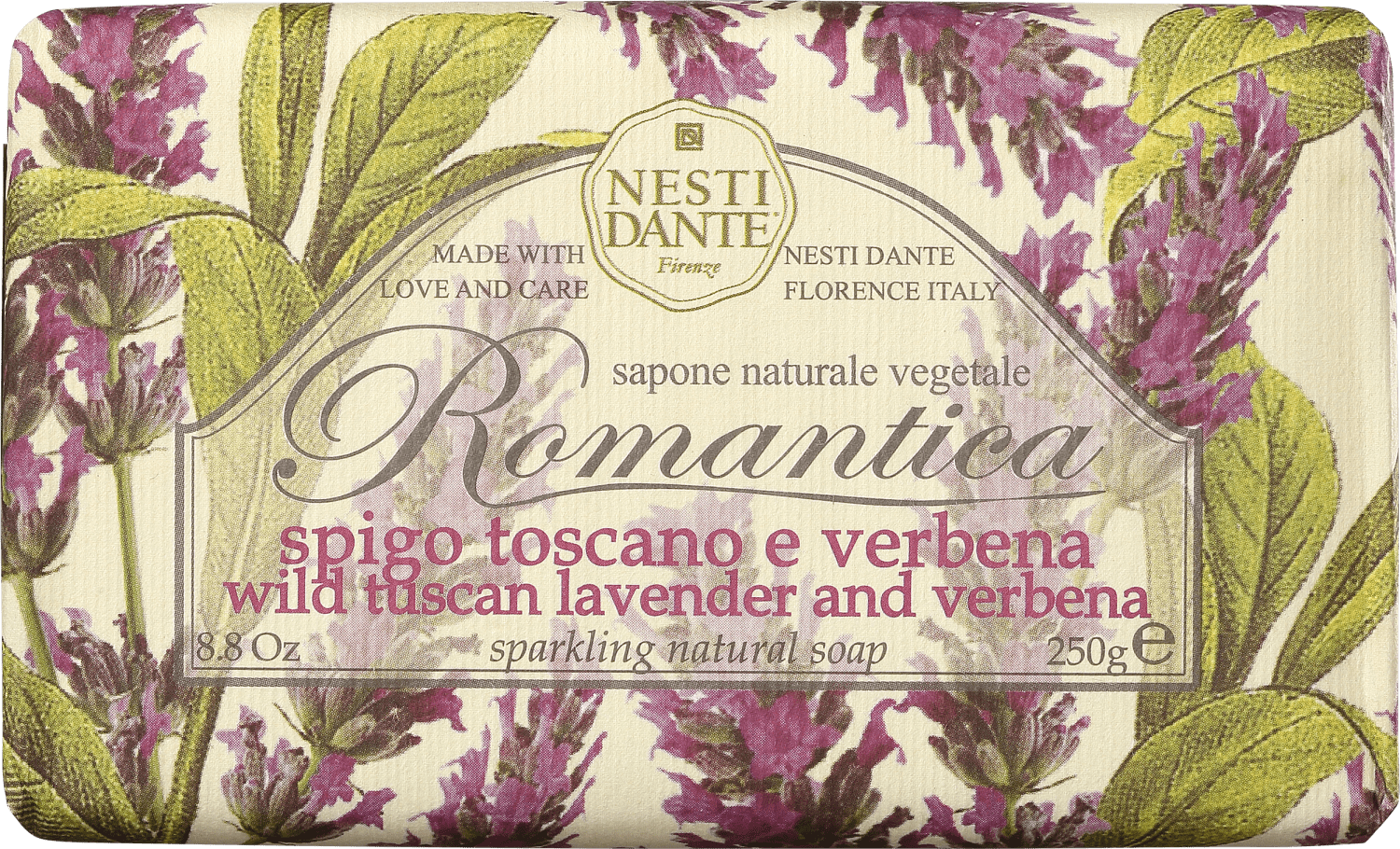 Nesti Dante Romantica Lavanda Toscana e Verbena - Sabonete em Barra 250g