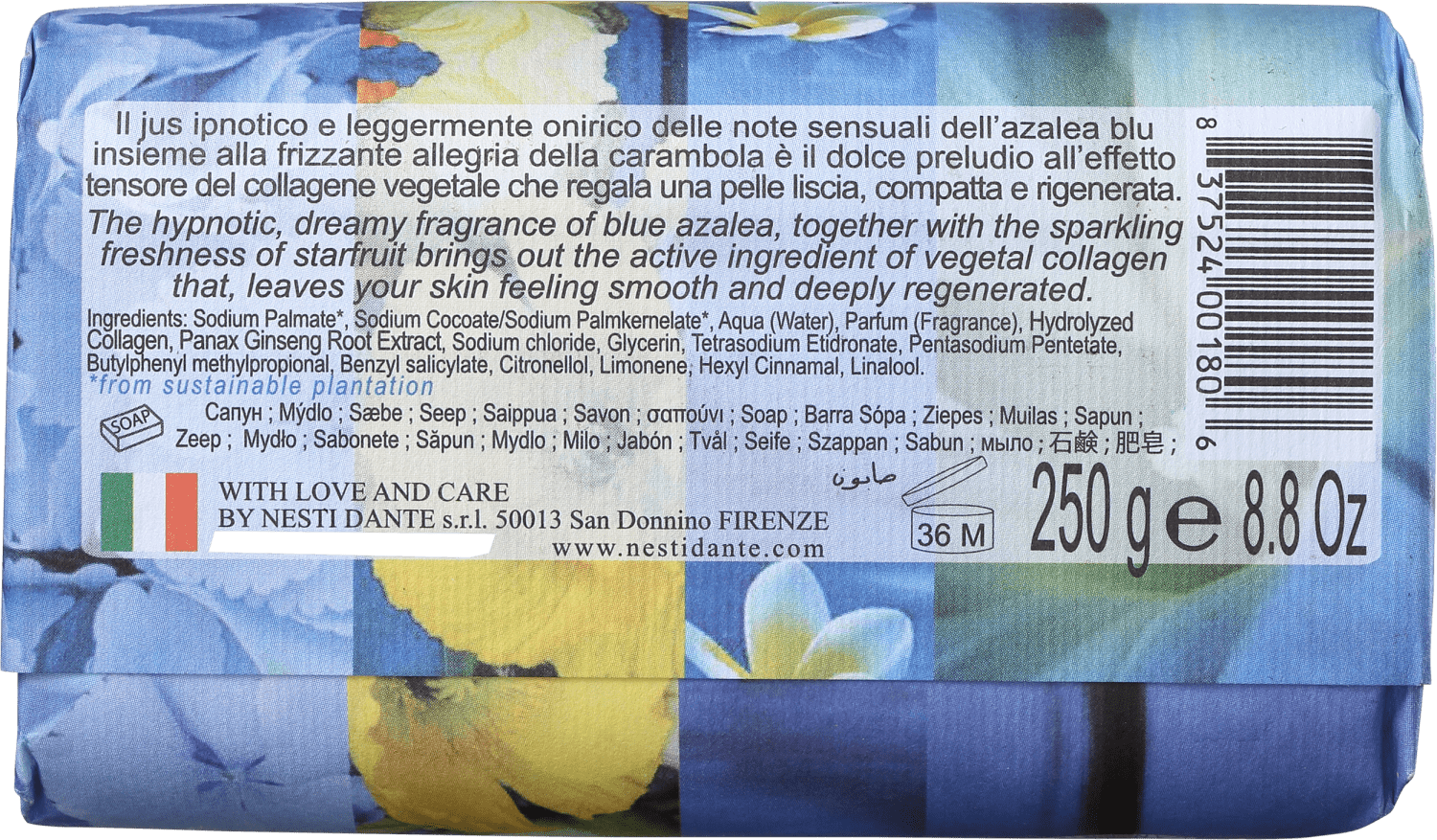 Nesti Dante Philosophia Collagen - Sabonete em Barra 250g
