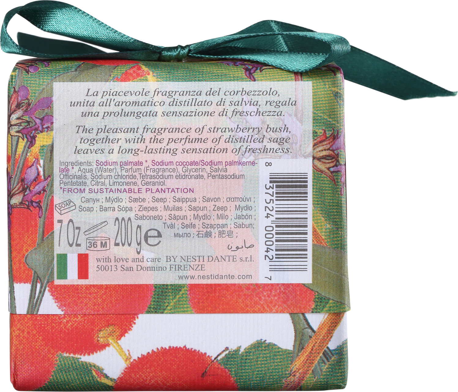 Nesti Dante Gli Officinali Medronheiro e Sálvia - Sabonete em Barra 200g