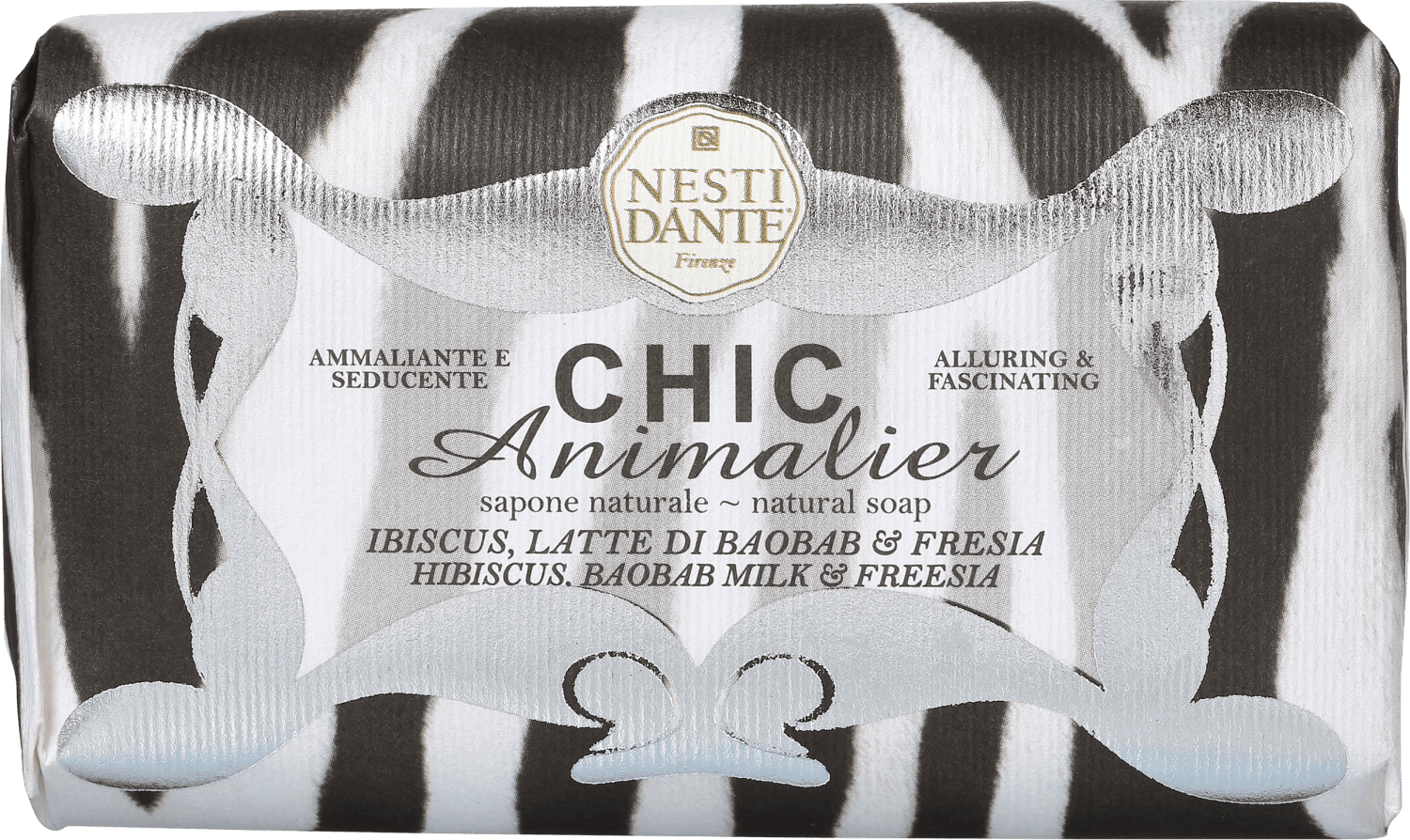 Nesti Dante Chic Animalier White - Sabonete em Barra 250g