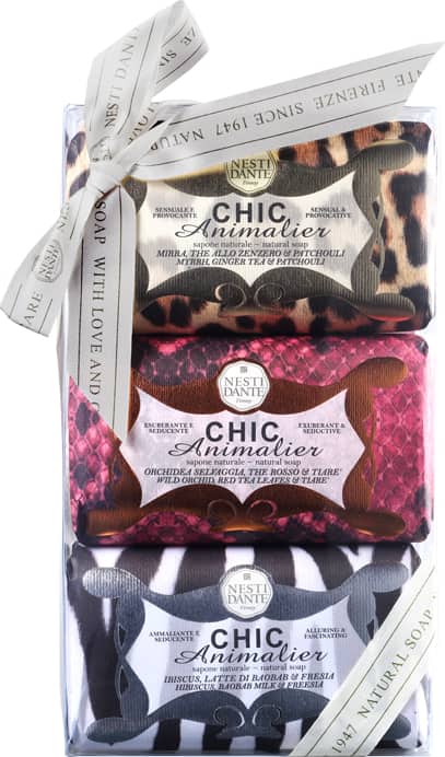 Kit Nesti Dante Chic Animalier - Sabonetes em Barra 3x150g
