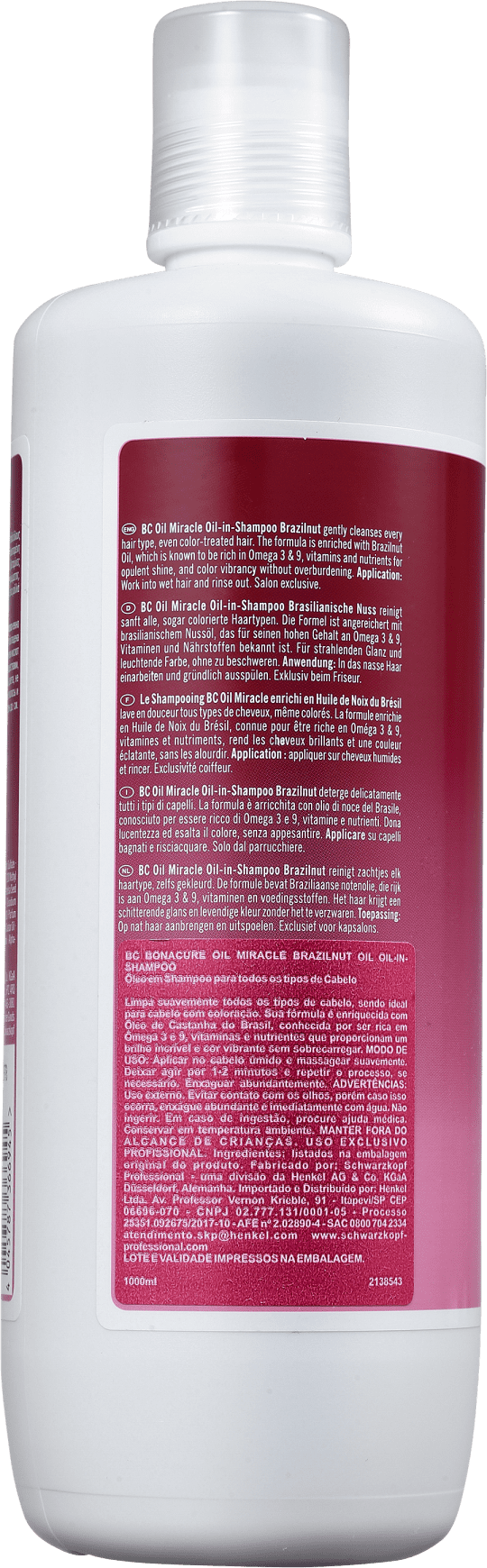 Schwarzkopf Professional BC Bonacure Oil Miracle Brazilnut - Shampoo 1000ml