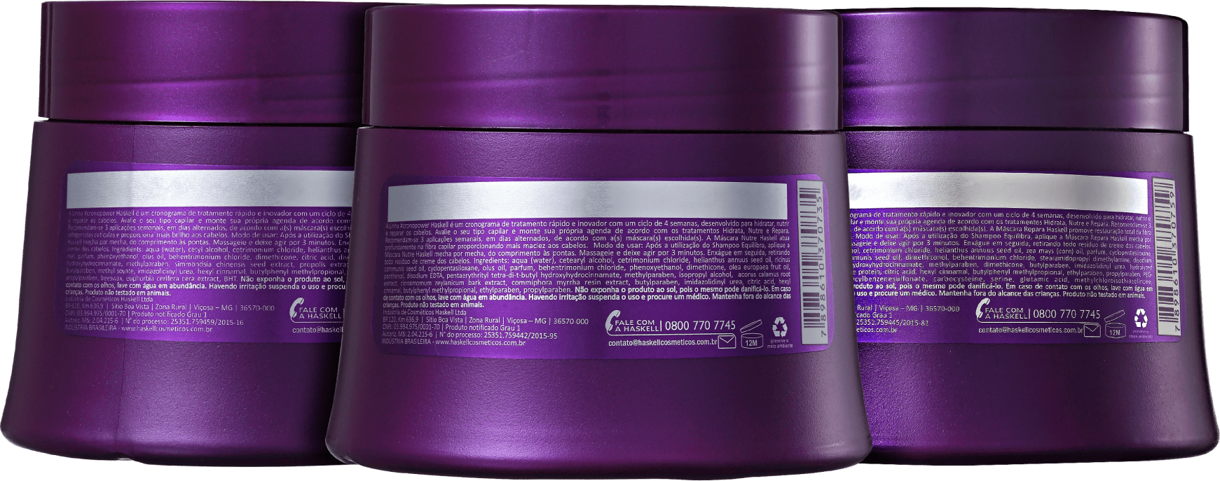 Kit Haskell Cronopower # Cronograma Capilar (3 Produtos)