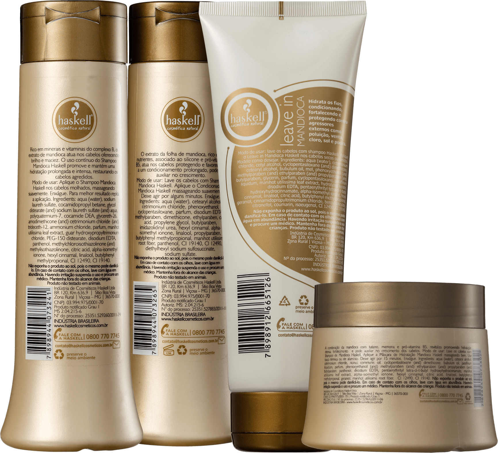 Kit Haskell Mandioca Total (4 Produtos)