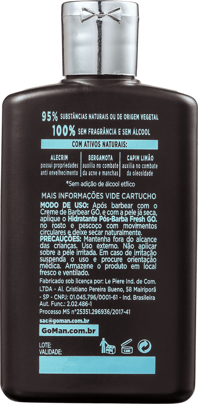 Go Man The New Classic - Hidratante Pós-Barba 70g