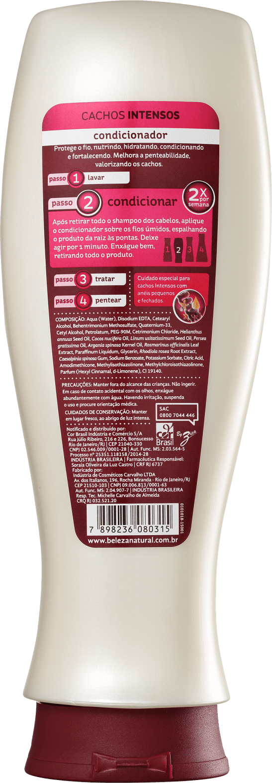 Beleza Natural Bn.Cachos Intensos - Condicionador 350ml