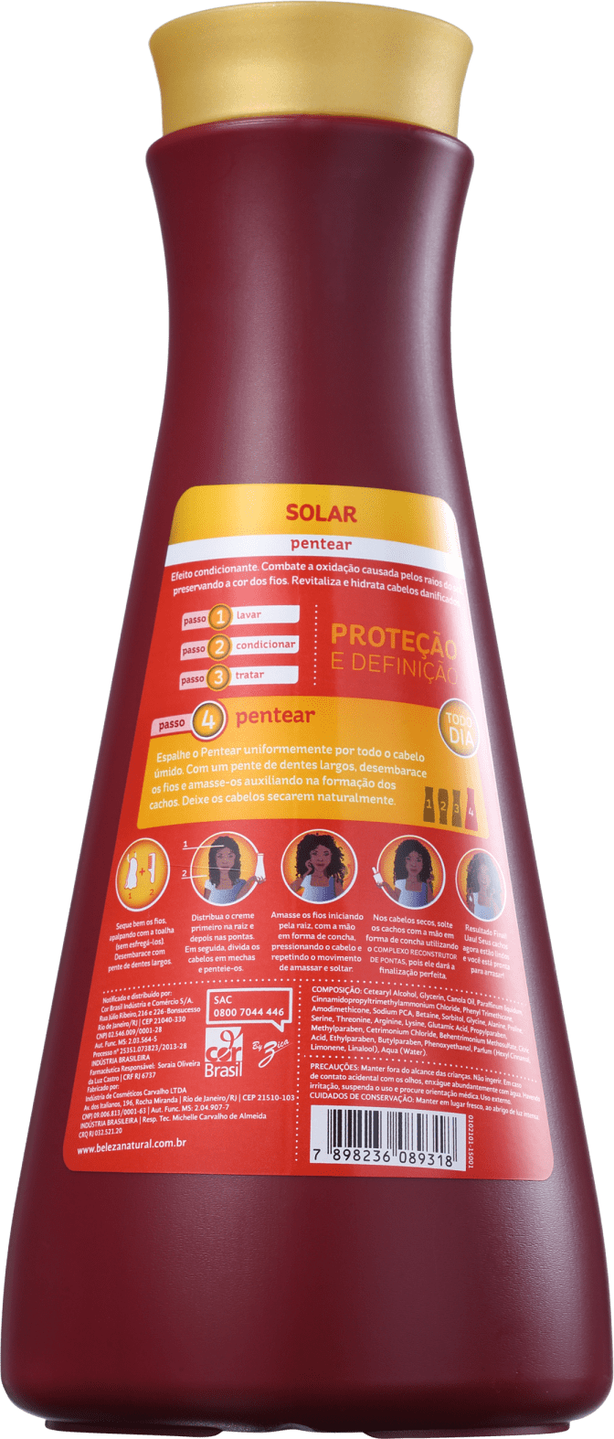 Beleza Natural Bn.Clássicos Solar - Creme de Pentear 1000ml